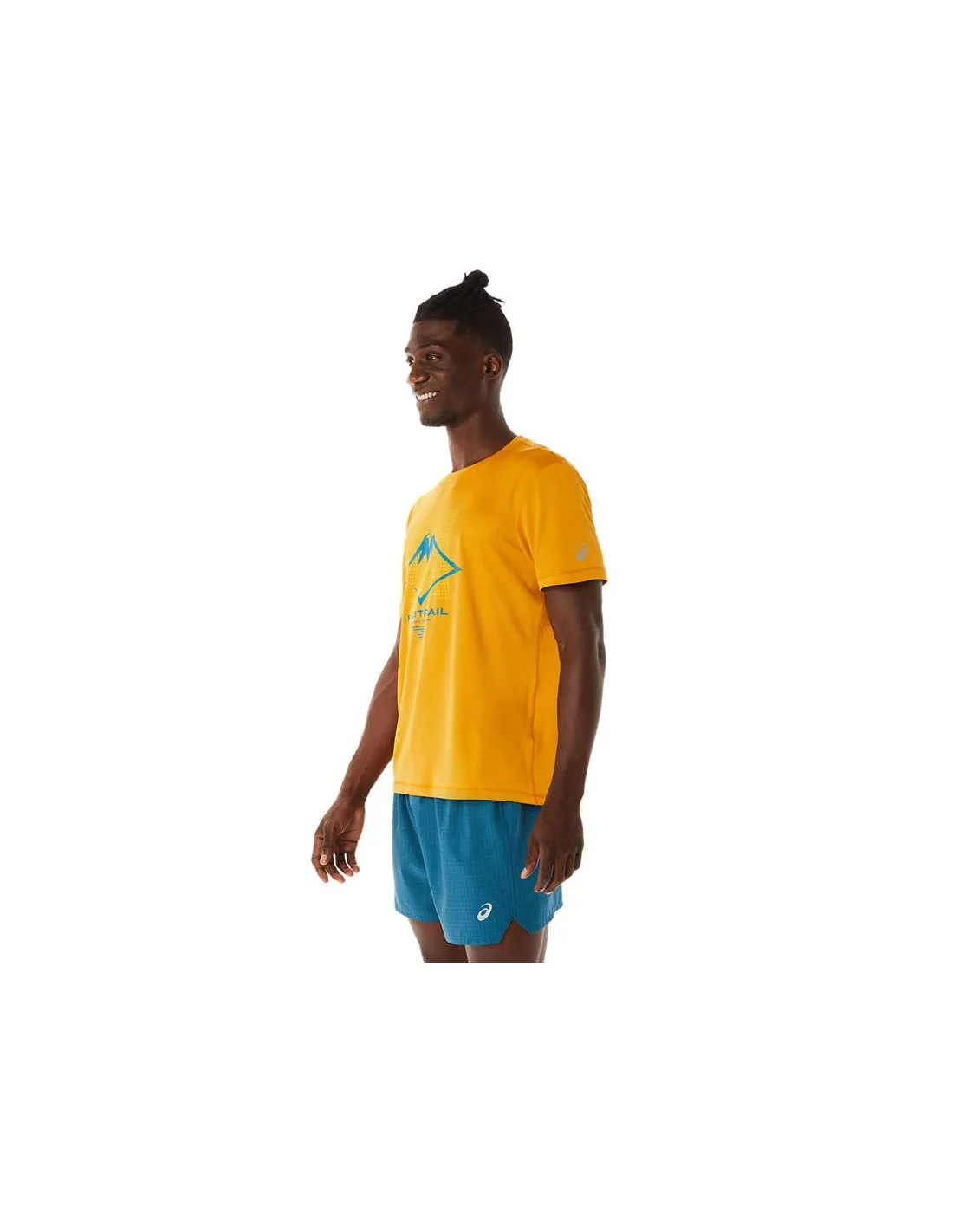 Camiseta de Running ASICS Fujitrail Logo Hombre Naranja