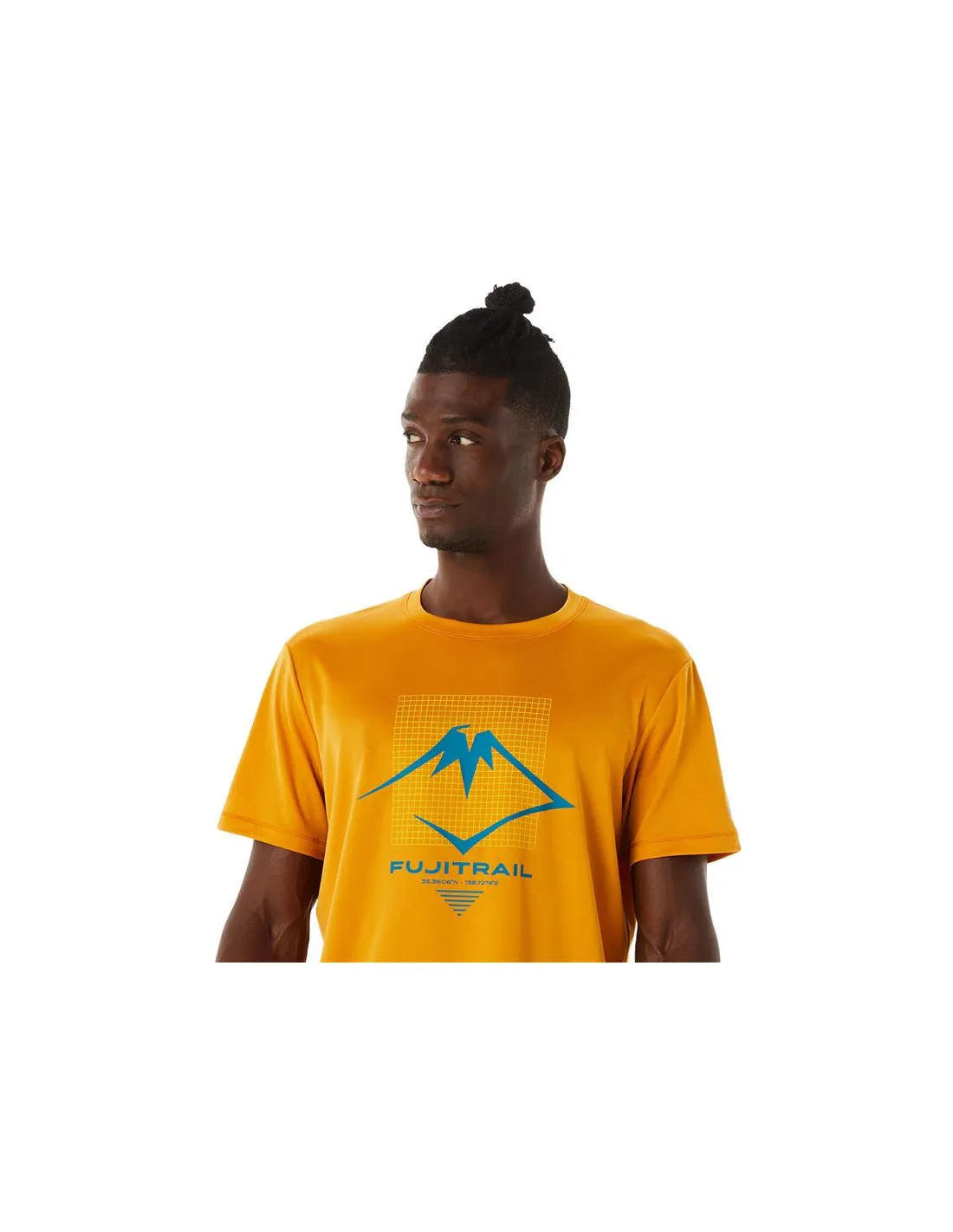 Camiseta de Running ASICS Fujitrail Logo Hombre Naranja