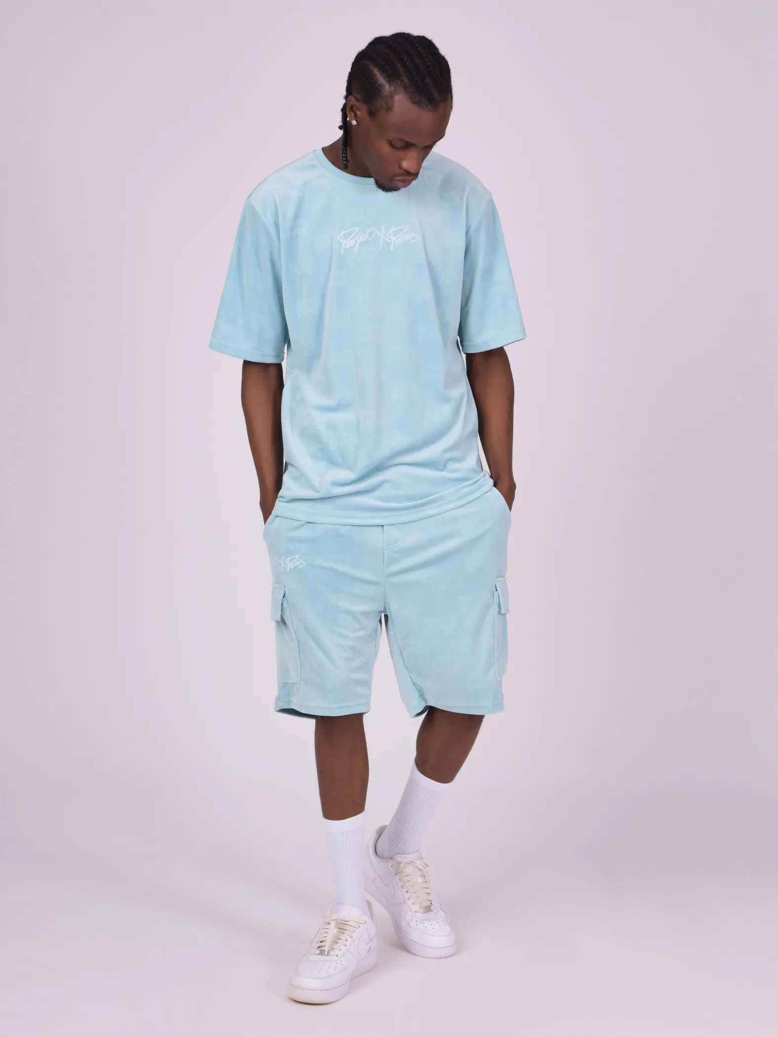 Camiseta de terciopelo estampado