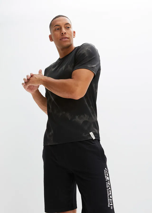 CAMISETA FUNCIONAL (2 UNIDADES) NEGRO MONOCOLORNEGRO ESTAMPADO