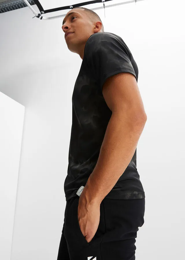 CAMISETA FUNCIONAL (2 UNIDADES) NEGRO MONOCOLORNEGRO ESTAMPADO