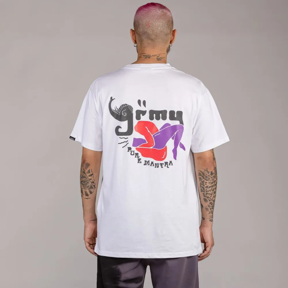CAMISETA GRIMEY "LUST MANTRA"  WHITE | FALL 22