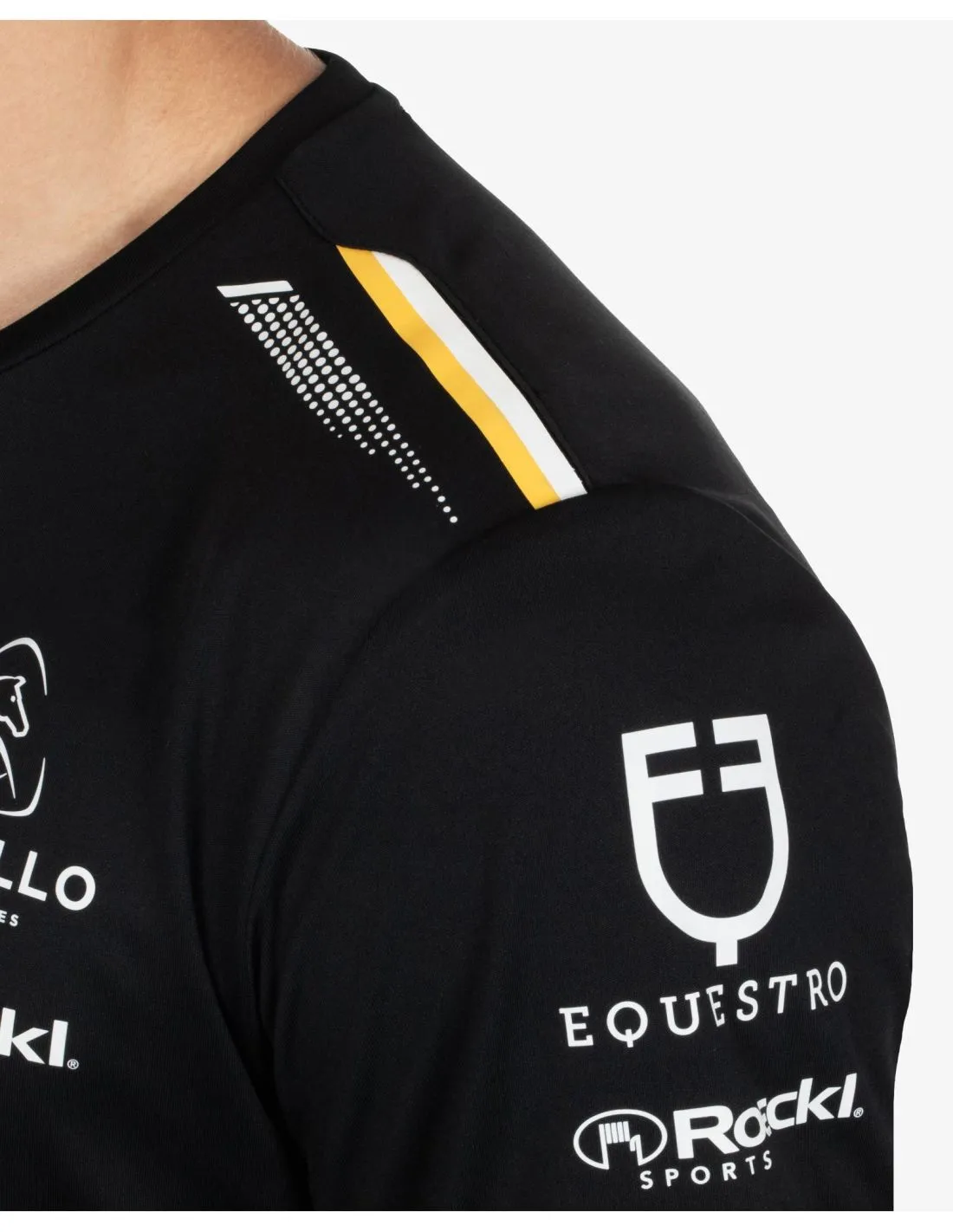 Camiseta hombre multilogo tejido técnico