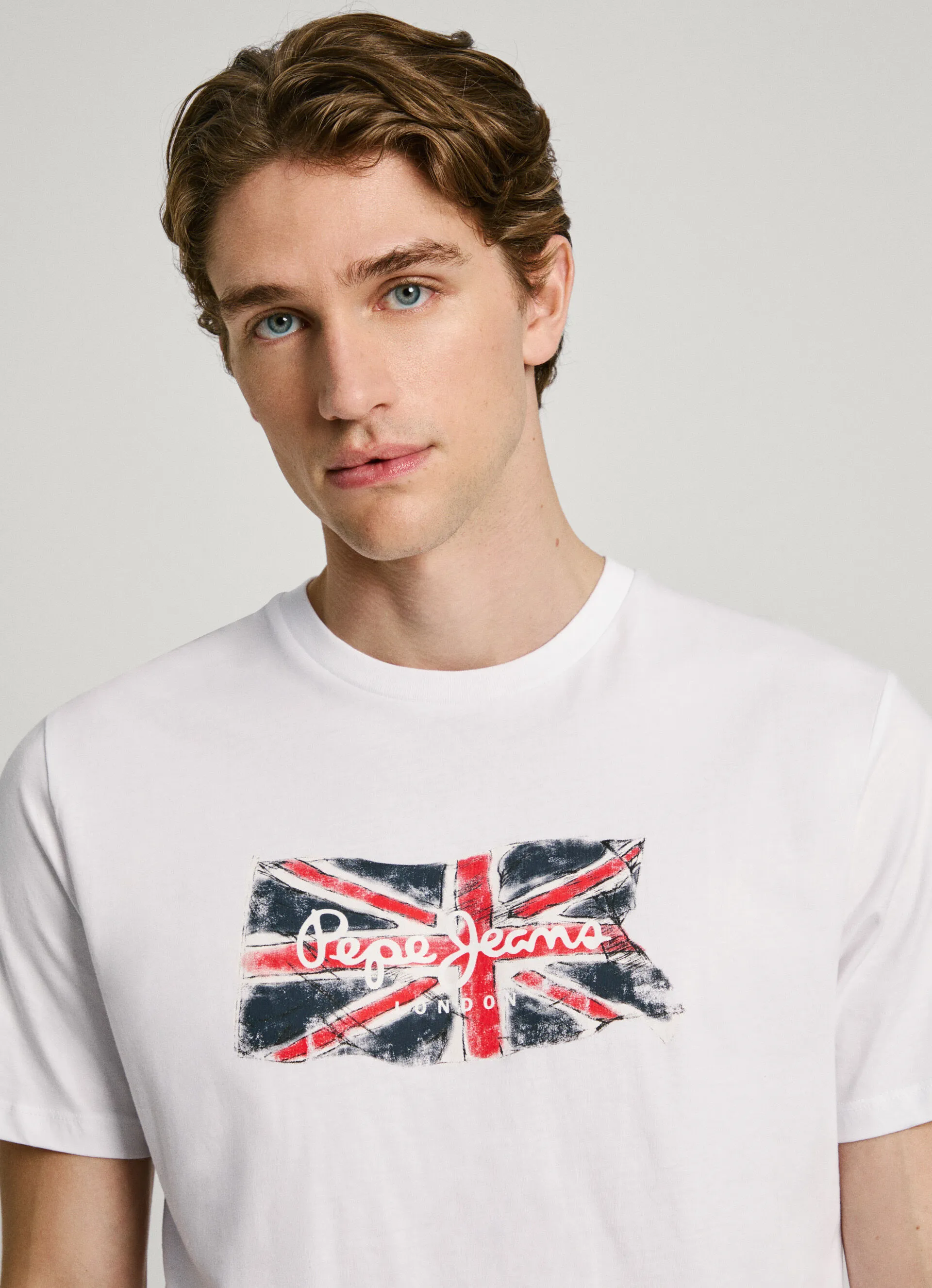 camiseta logo union jack fit regular