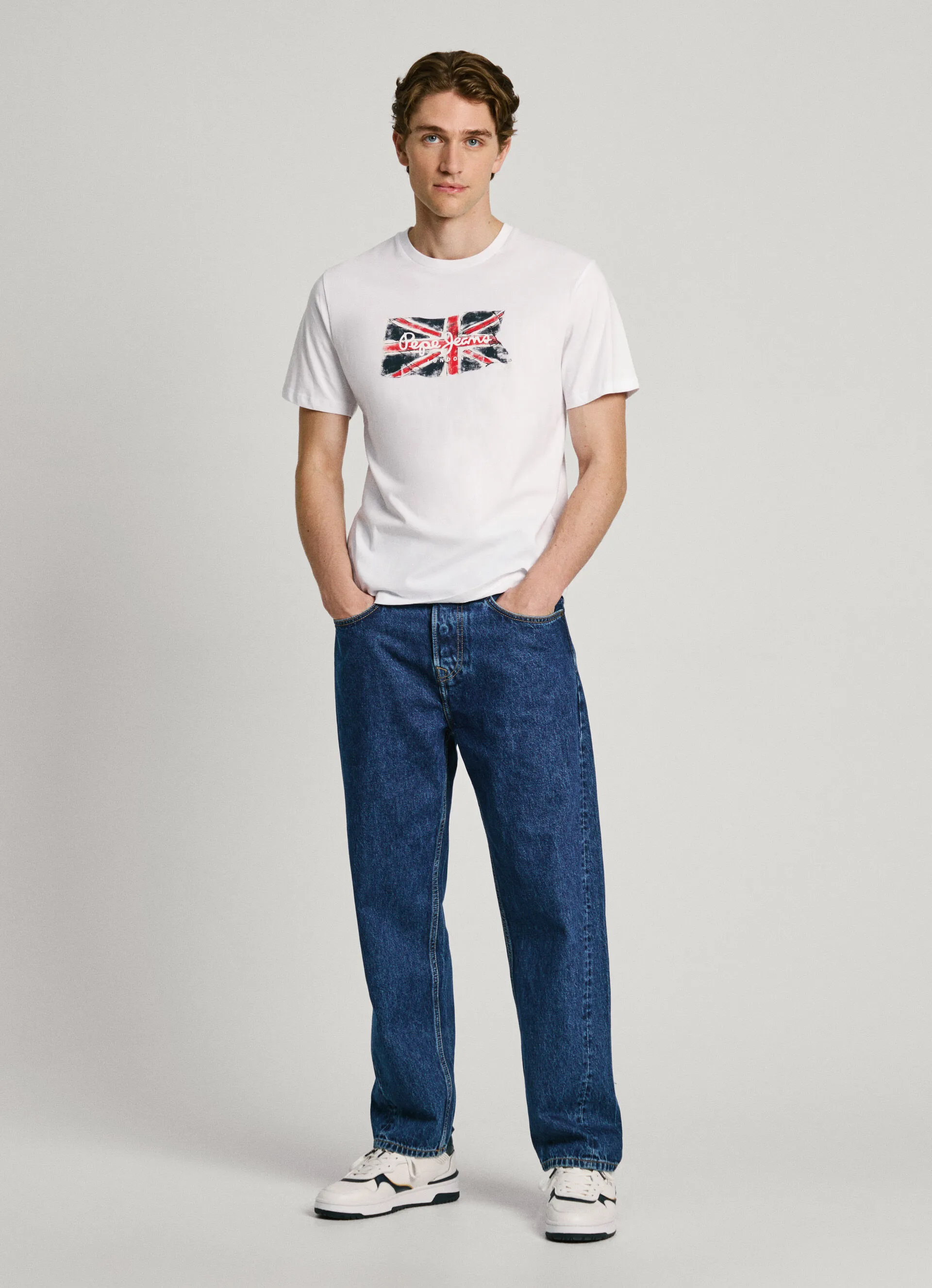 camiseta logo union jack fit regular