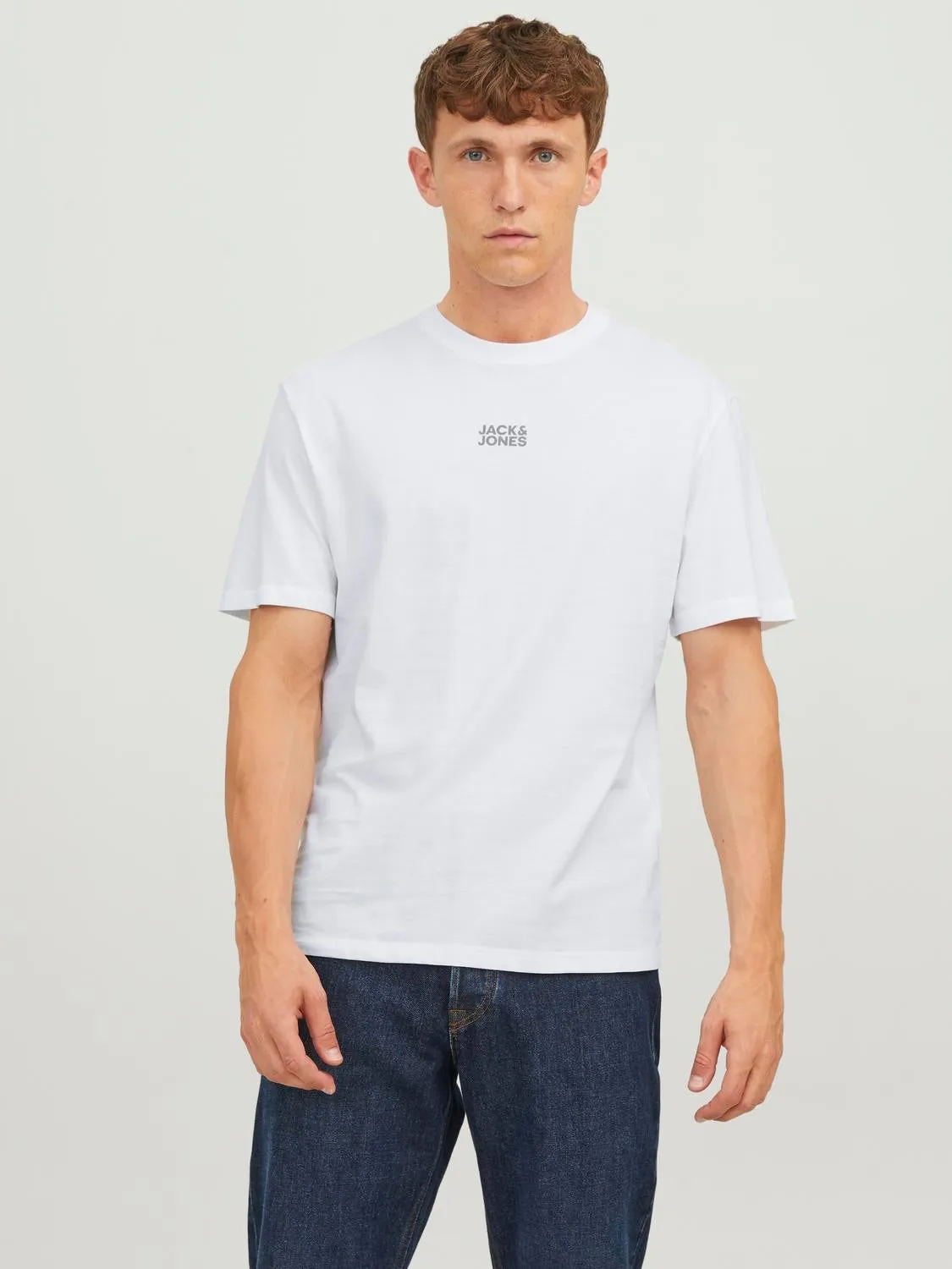 Camiseta Logotipo Cuello redondo | Blanco | Jack & Jones®