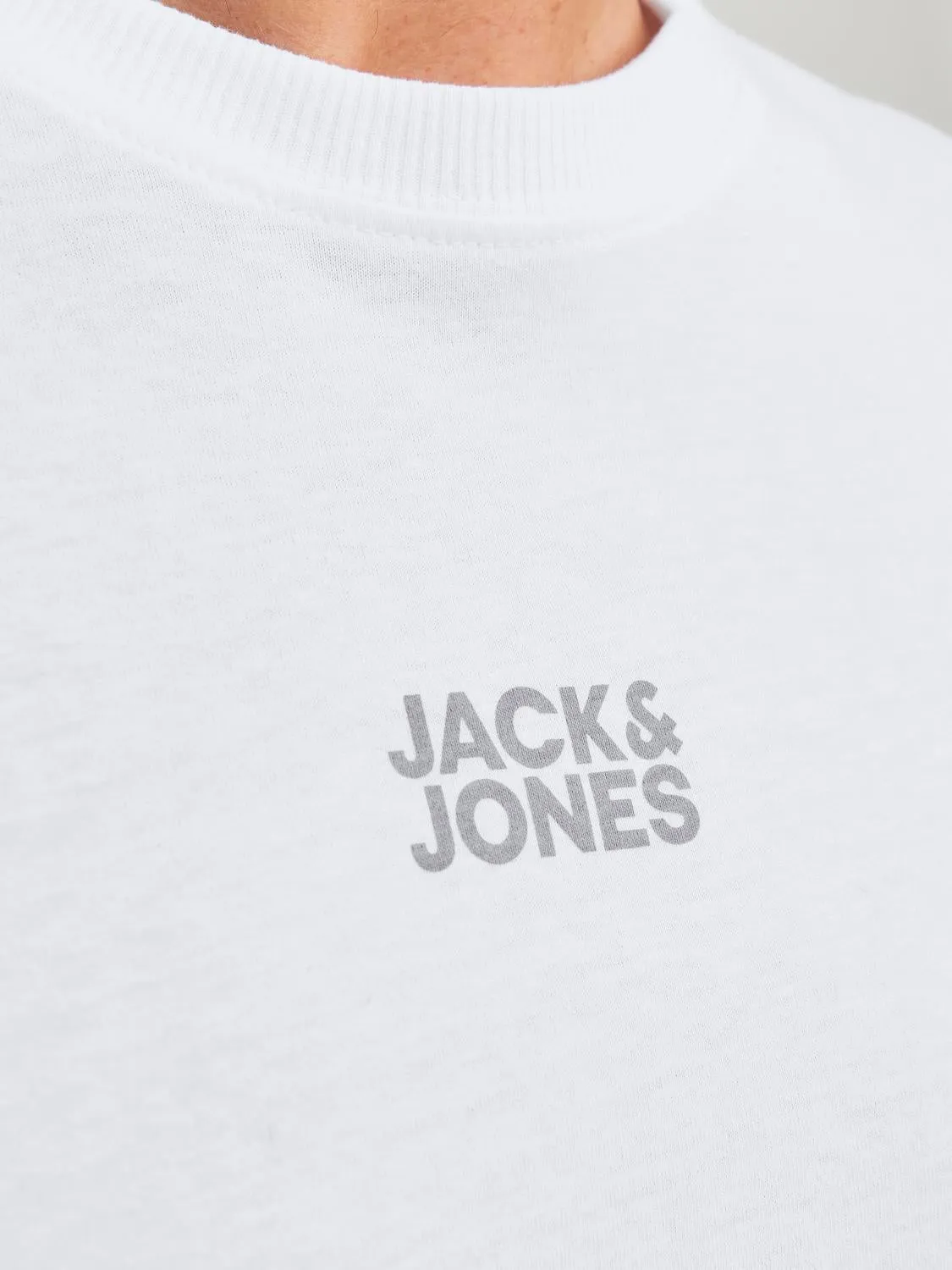 Camiseta Logotipo Cuello redondo | Blanco | Jack & Jones®