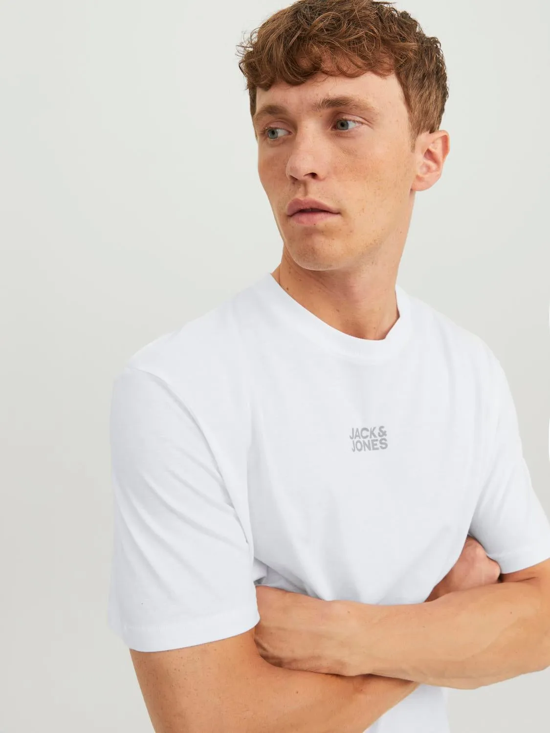 Camiseta Logotipo Cuello redondo | Blanco | Jack & Jones®