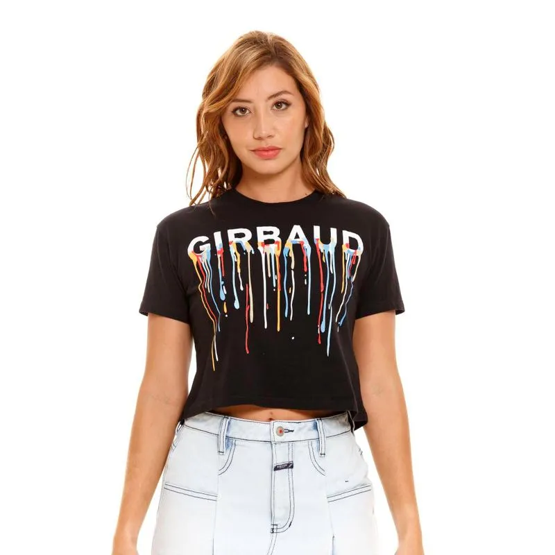 Camiseta Manga Corta Para Mujer Girbaud