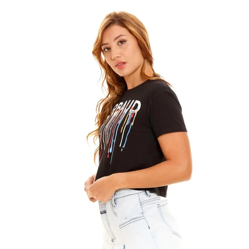 Camiseta Manga Corta Para Mujer Girbaud