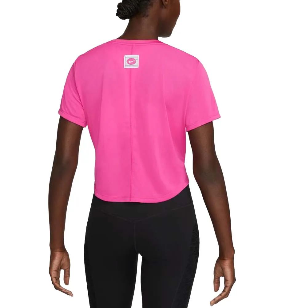 Camiseta M/c Running_Mujer_NIKE One Icon Clash