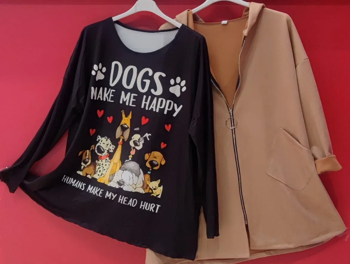 Camiseta Mujer Talla Grande Manga Corta