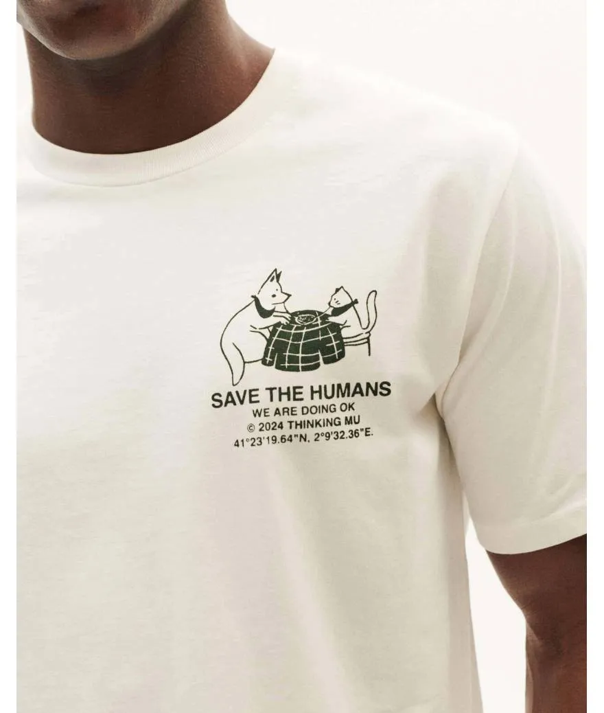 Camiseta Thinking mu save the humans