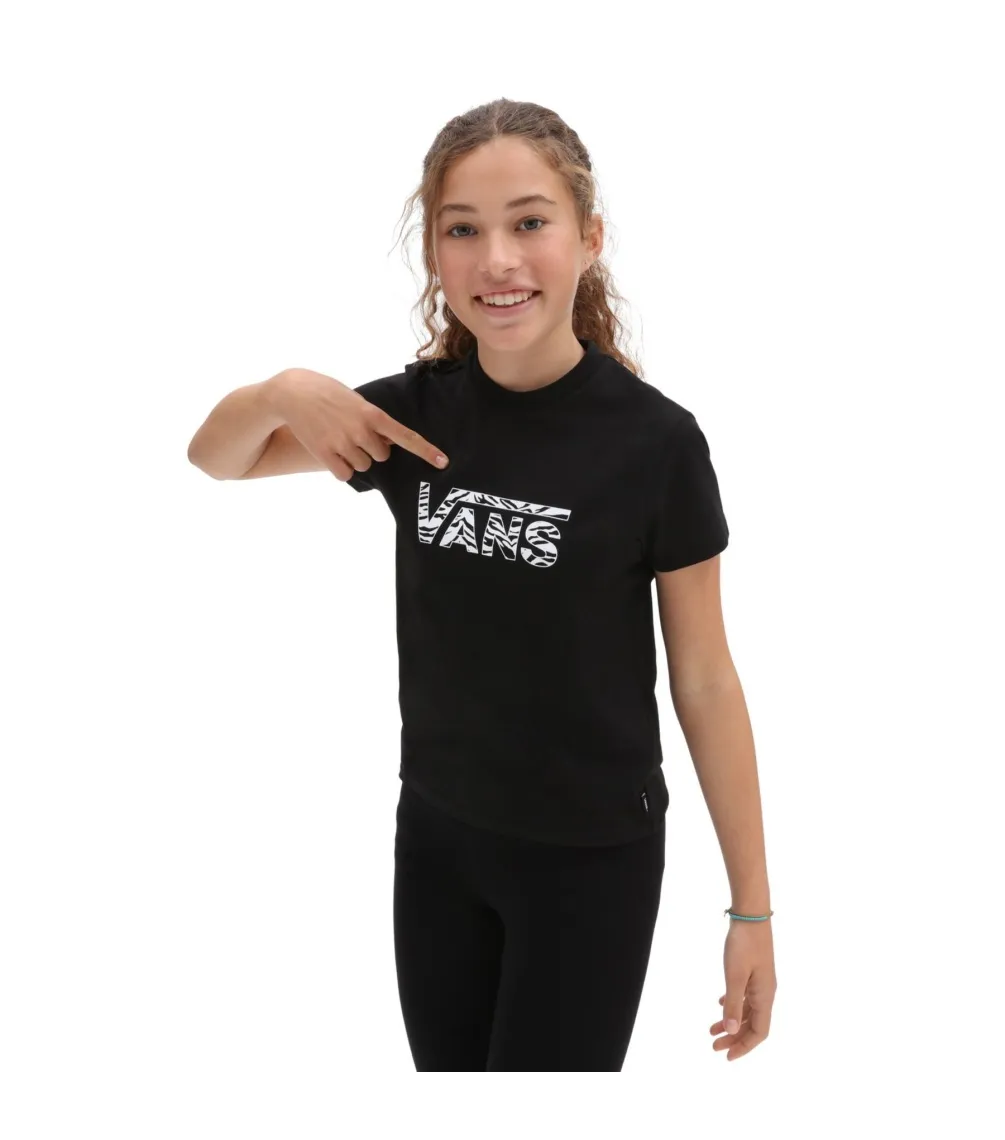 CAMISETA VANS ANIMAL LOGO CREW  BLACK