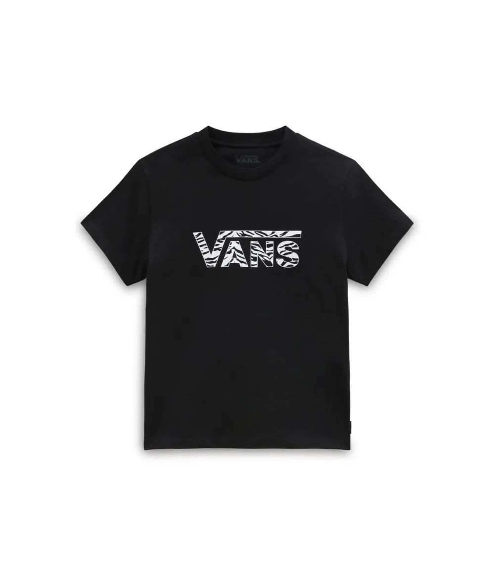 CAMISETA VANS ANIMAL LOGO CREW  BLACK