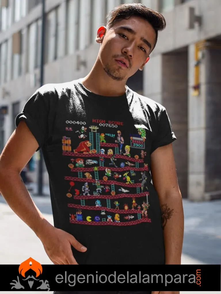 Camiseta videojuegos retro