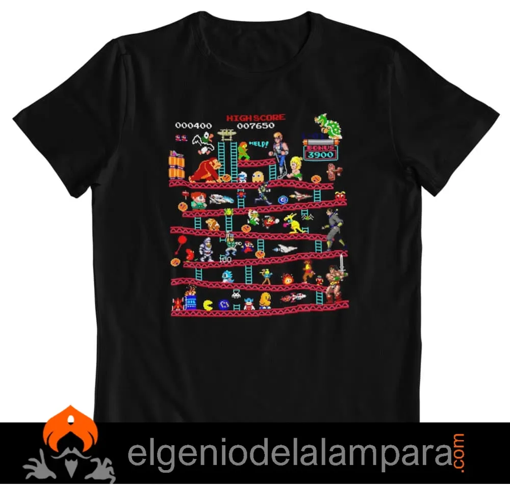 Camiseta videojuegos retro