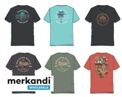 CAMISETAS DE SURTIDO PARA HOMBRE REEF  VENTA AL POR MAYOR 36PCS