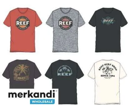 CAMISETAS DE SURTIDO PARA HOMBRE REEF  VENTA AL POR MAYOR 36PCS
