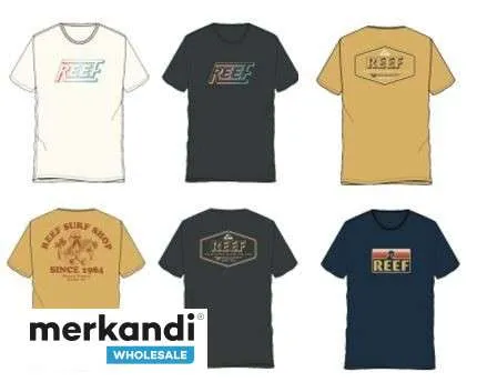 CAMISETAS DE SURTIDO PARA HOMBRE REEF  VENTA AL POR MAYOR 36PCS