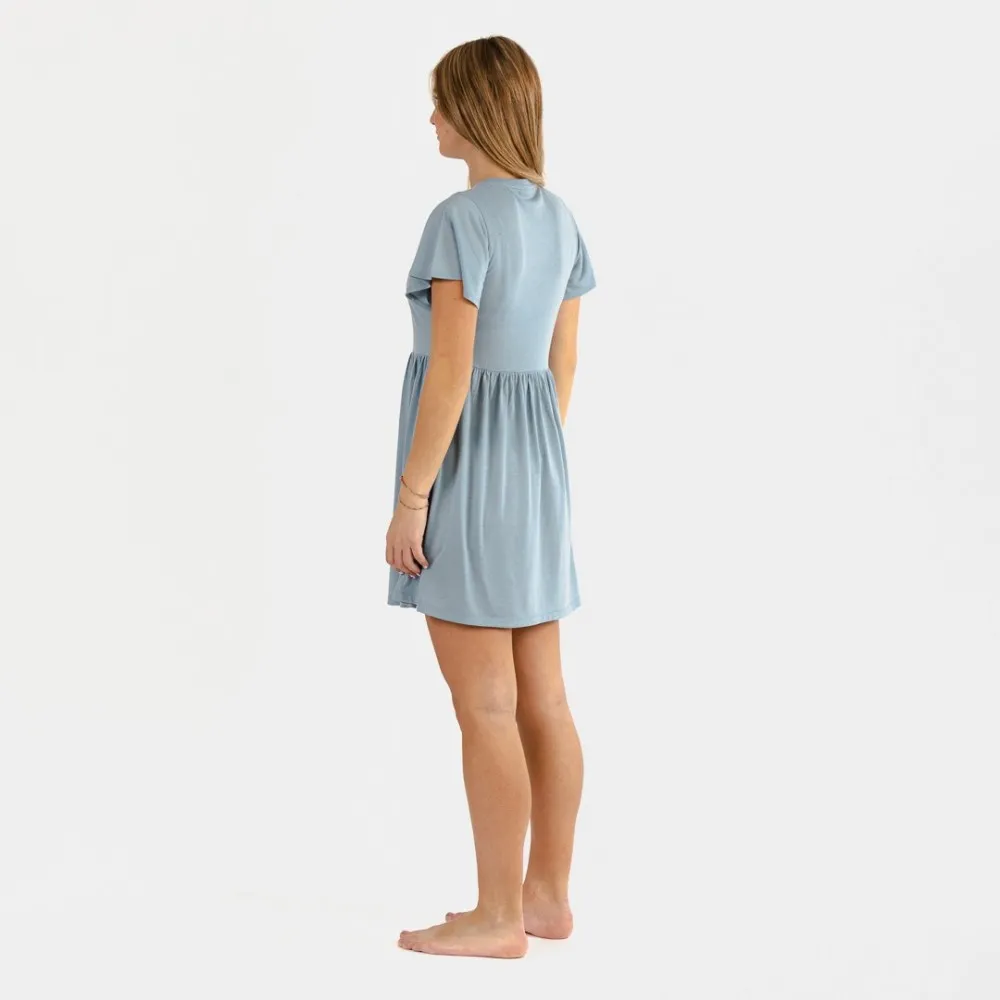 Camisón manga corta indigo