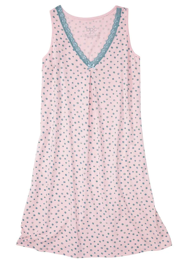Camisón Rosa con lunares