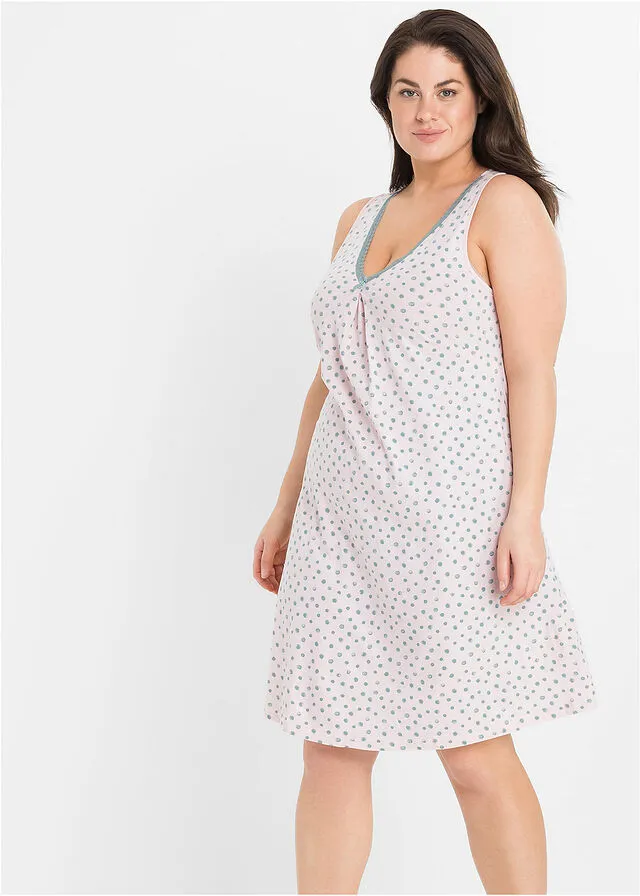 Camisón Rosa con lunares
