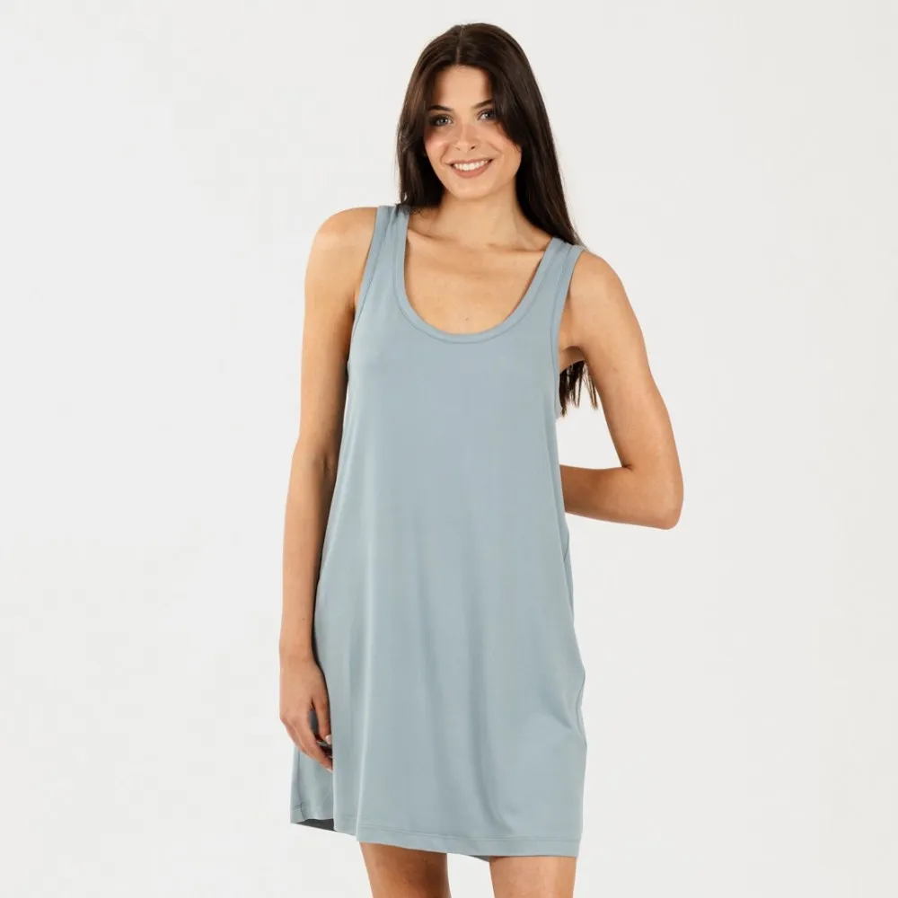 Camisón tirantes punto sedoso indigo