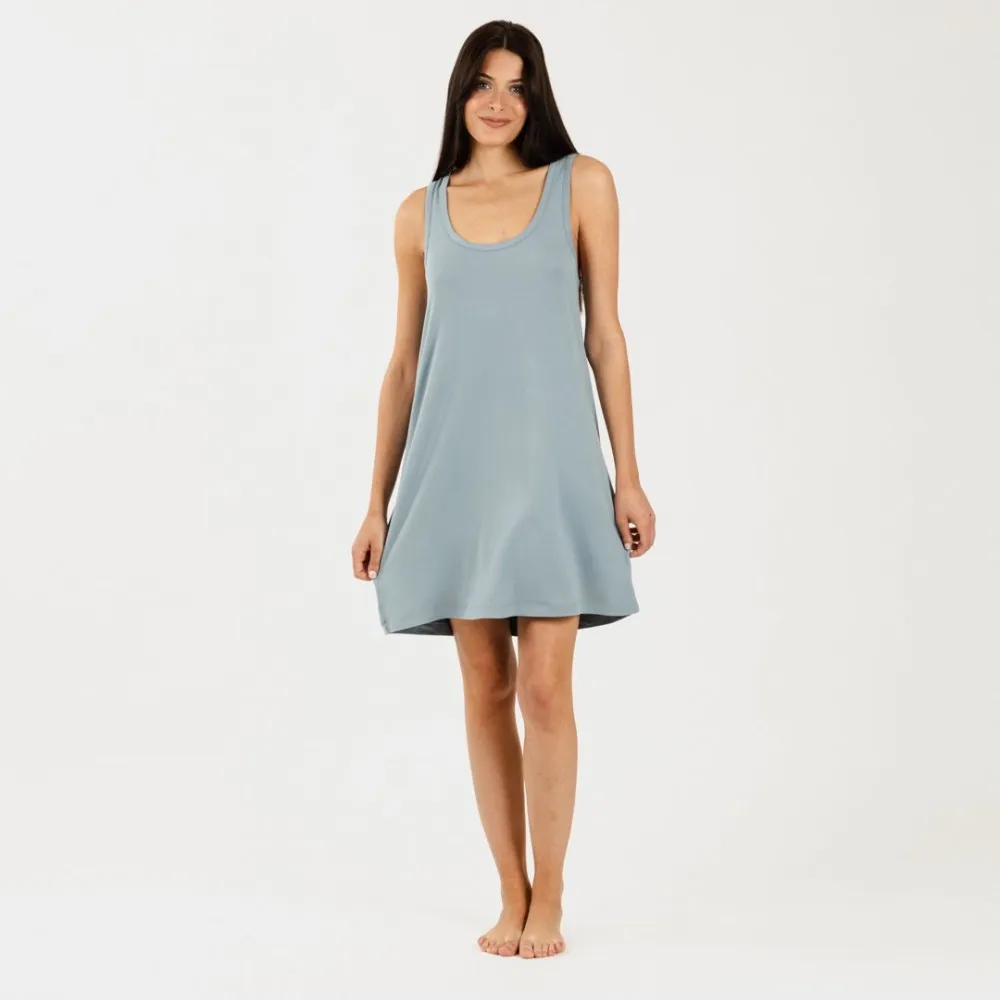 Camisón tirantes punto sedoso indigo