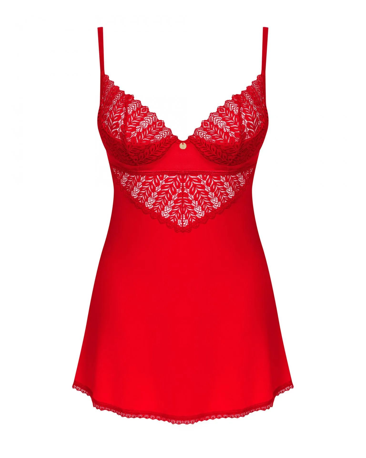 Camisón y tanga rojo