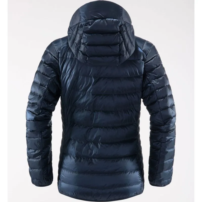 Capucha de plumón HAGLÖFS Roc (Azul Tarn) para mujer