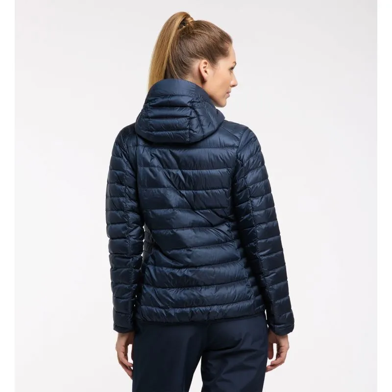 Capucha de plumón HAGLÖFS Roc (Azul Tarn) para mujer