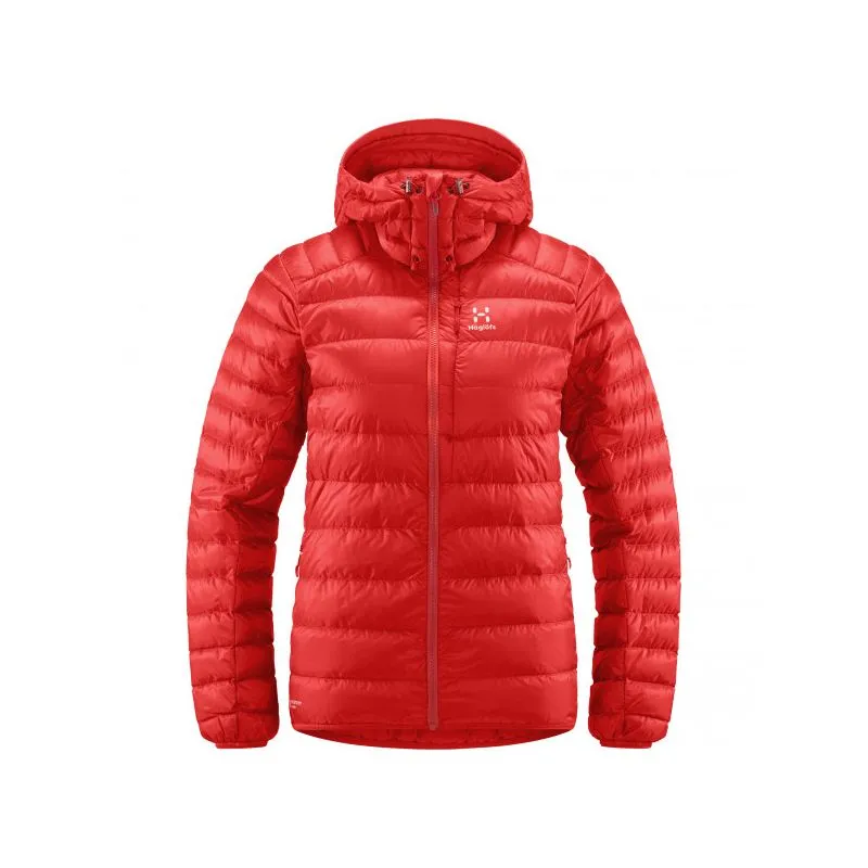 Capucha de plumón HAGLÖFS Roc para hombre (Rojo Zenith)