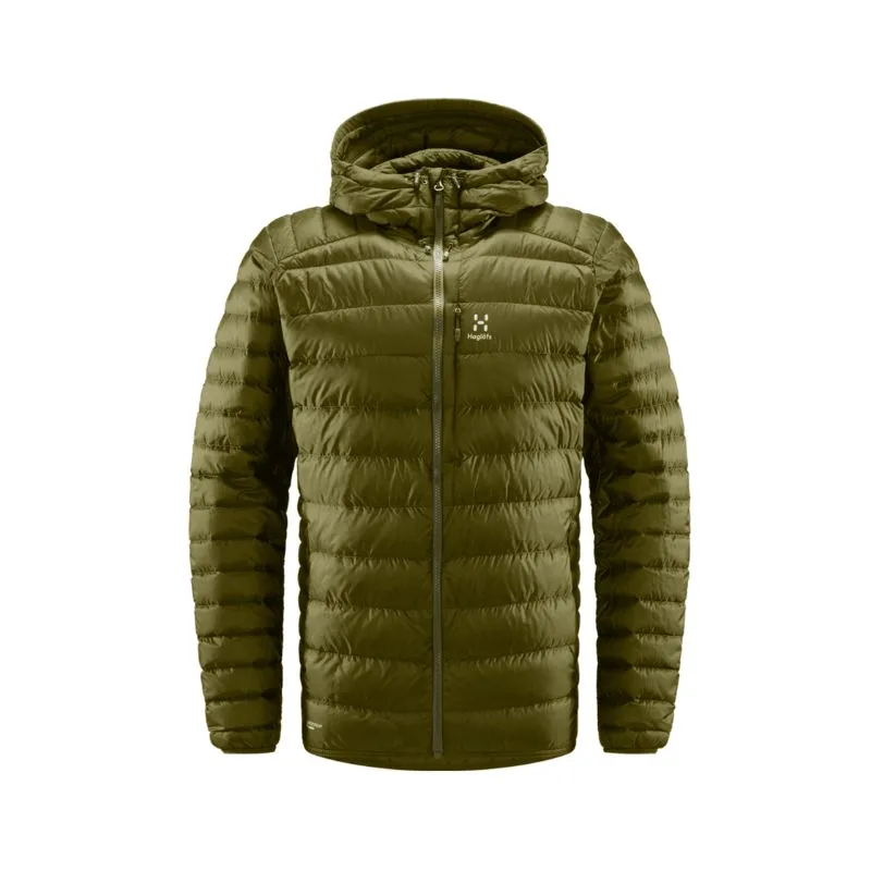 Capucha de plumón HAGLÖFS Roc para hombre (verde oliva)