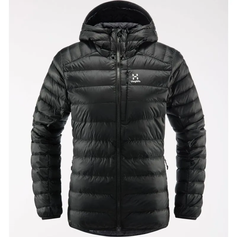 Capucha de plumón HAGLÖFS Roc (True Black) para mujer