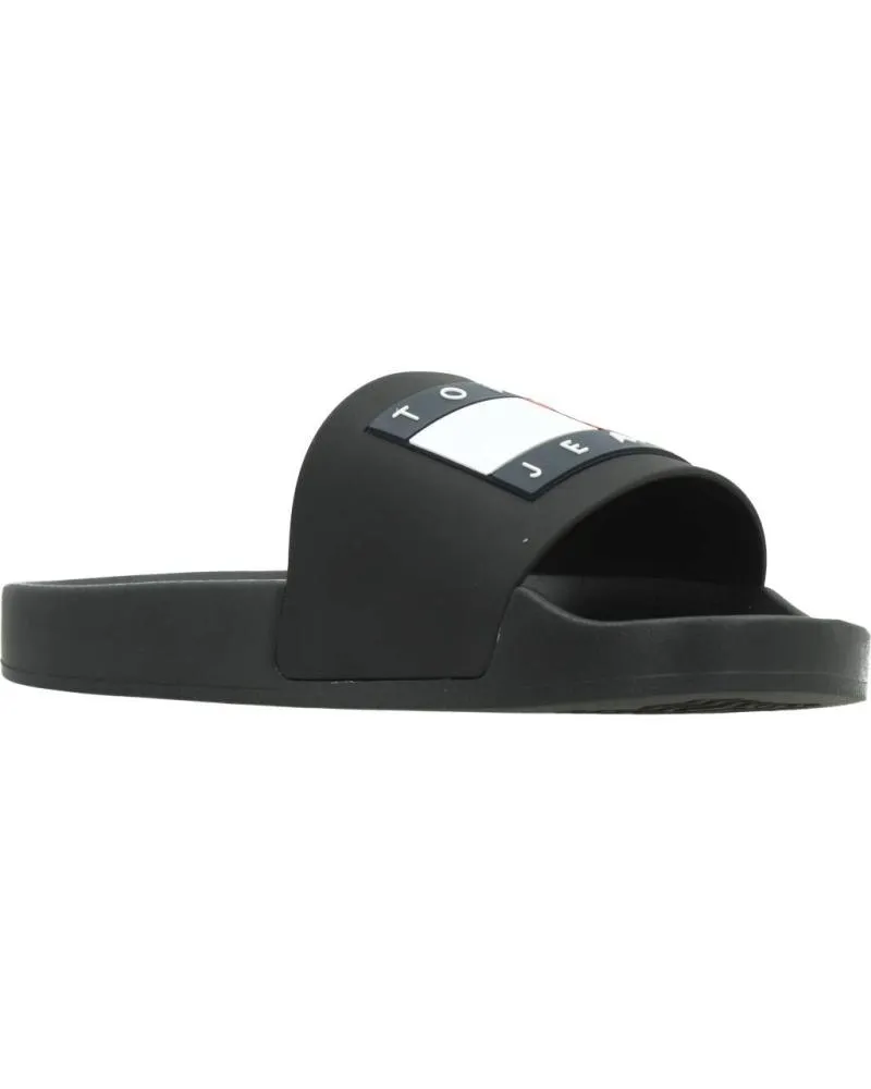Chanclas de Mujer TOMMY JEANS FLAG POOL SLD ESS NEGRO