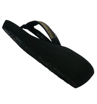 CHANCLAS DEDO PLAYA PISICINA MUJER CON BRILLANTES GIOSEPPON EN NEGRO