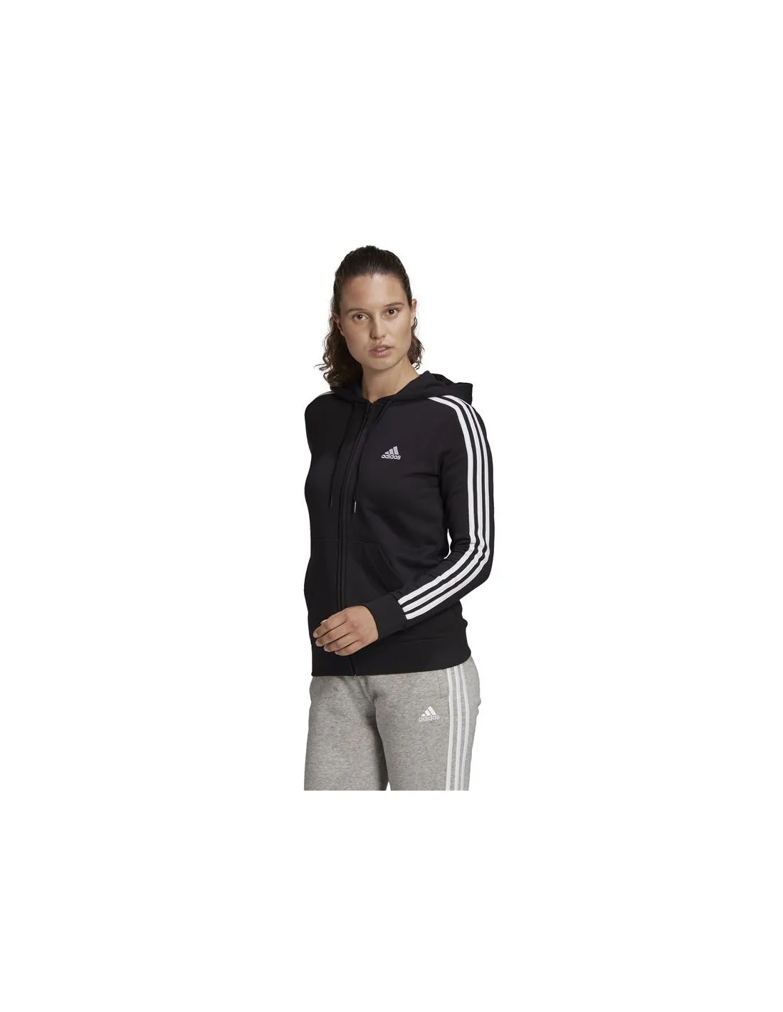 Chaqueta adidas Essentials French Terry 3 bandas W Black