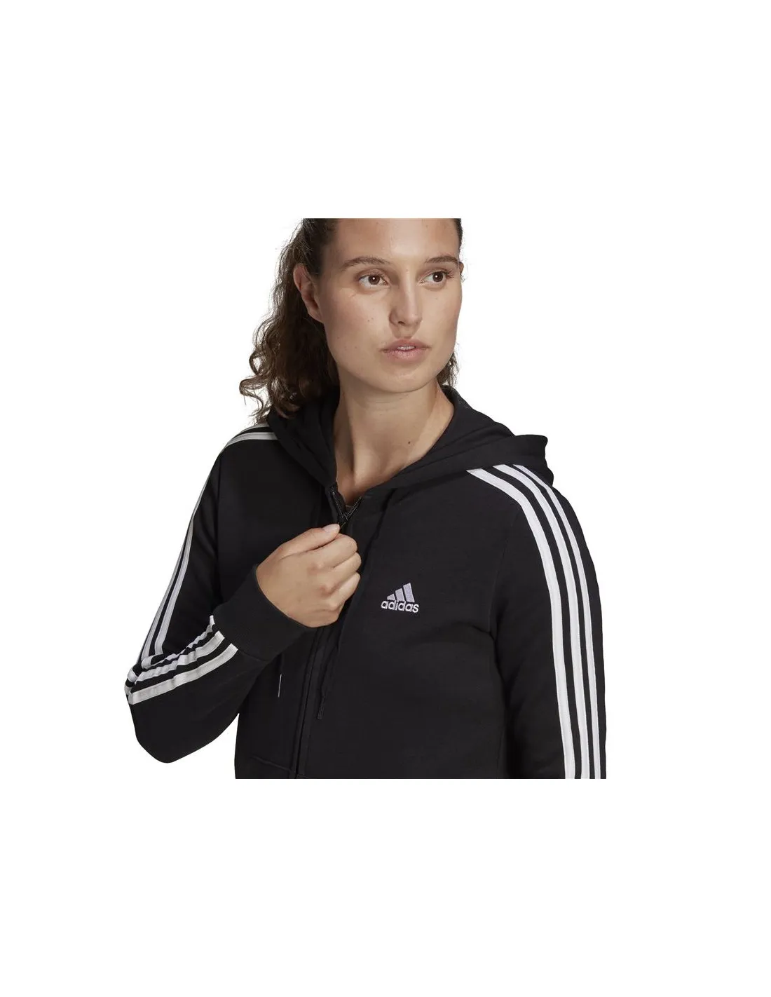 Chaqueta adidas Essentials French Terry 3 bandas W Black