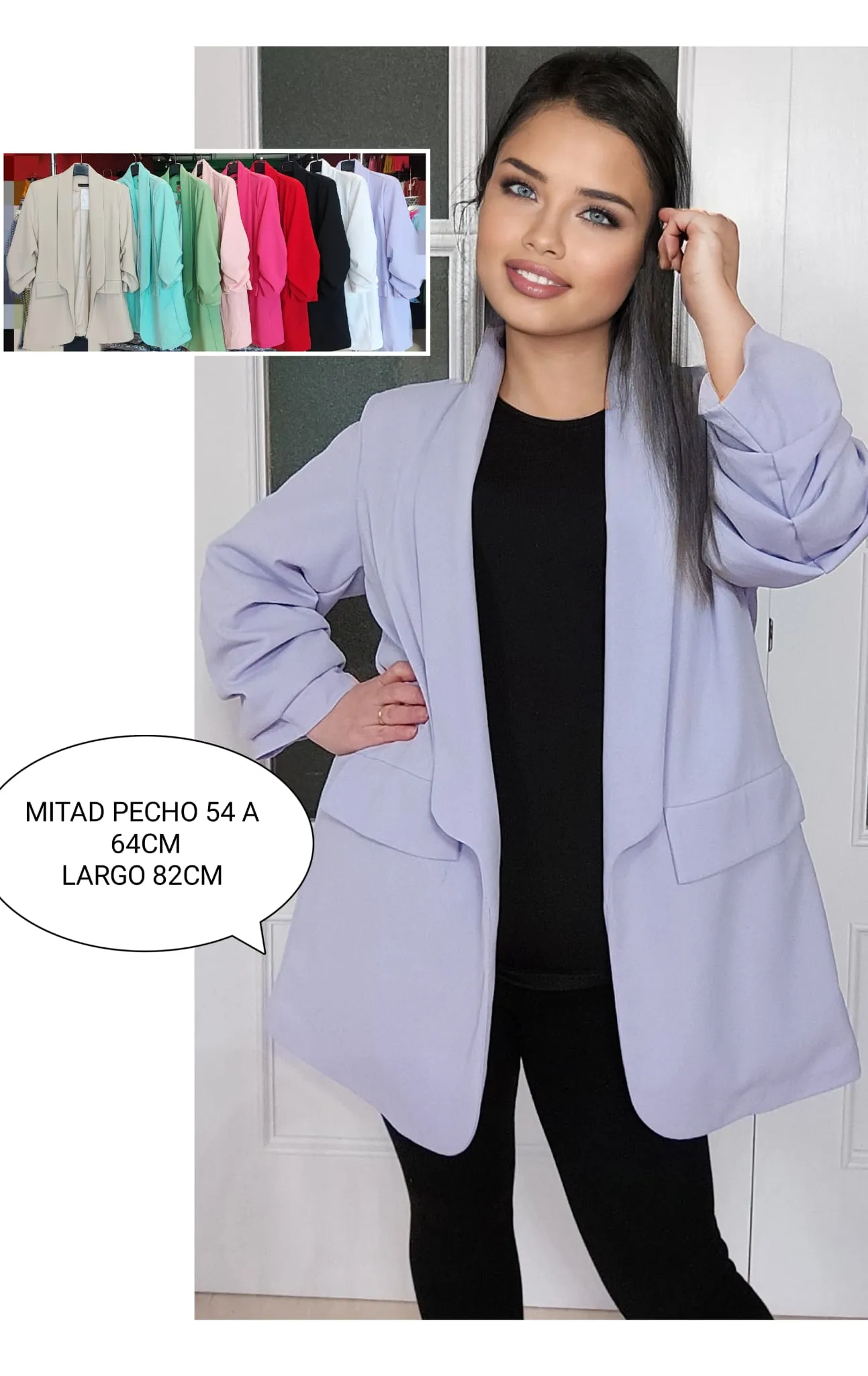 Chaqueta Americana Mujer Talla Grande