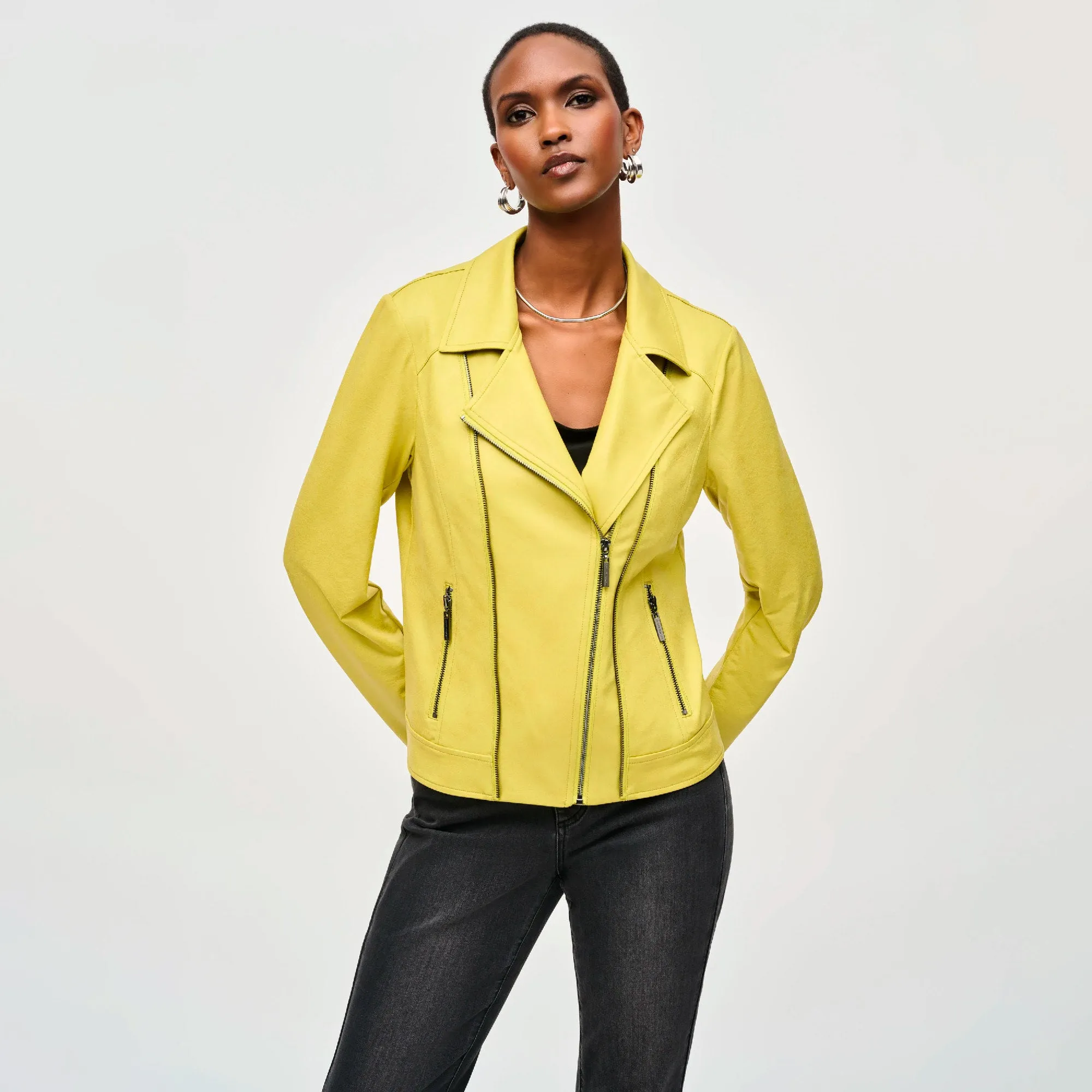 Chaqueta Casual con Punto Metalizado Joseph Ribkoff 243905