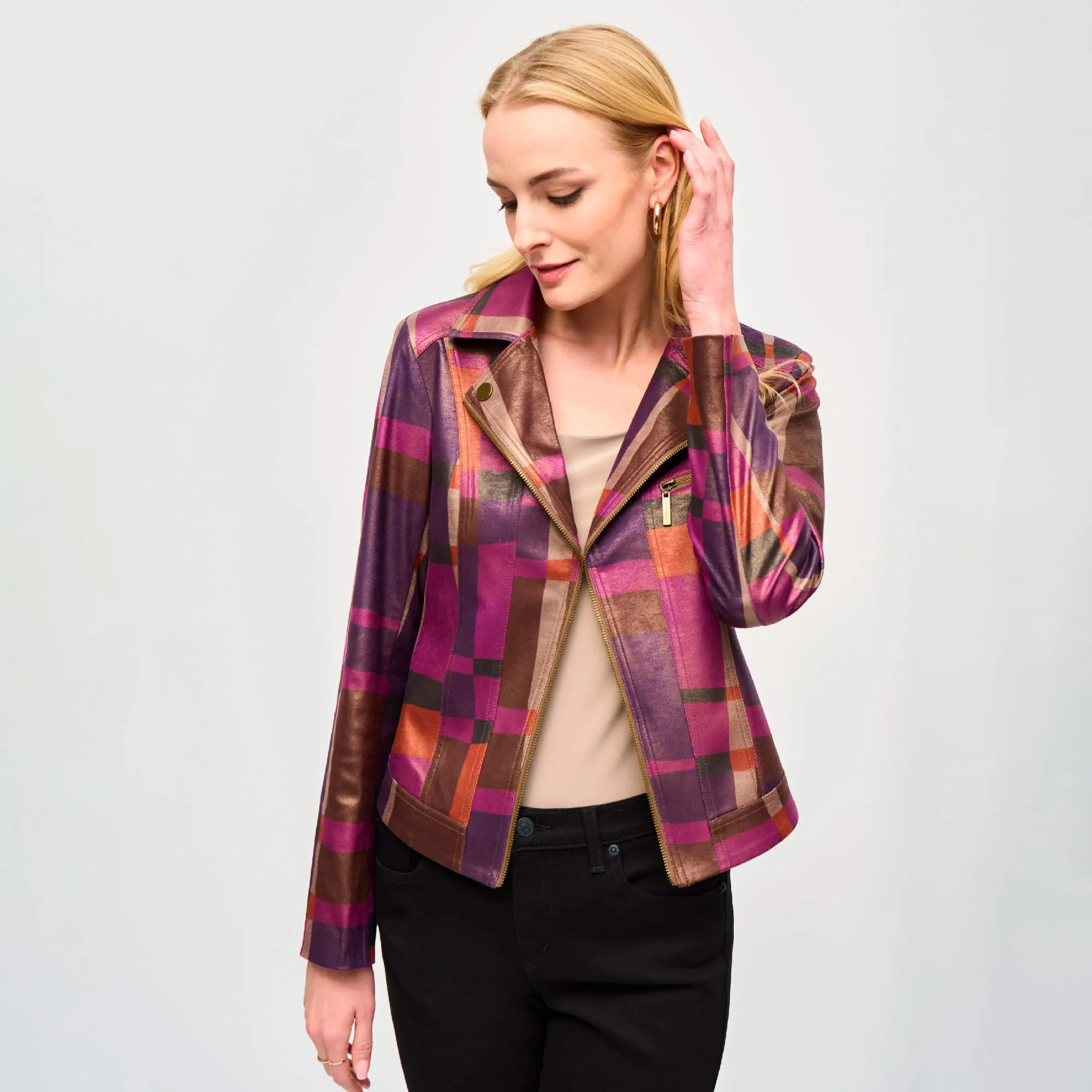 Chaqueta Casual con Toques Metal Joseph Ribkoff 243921