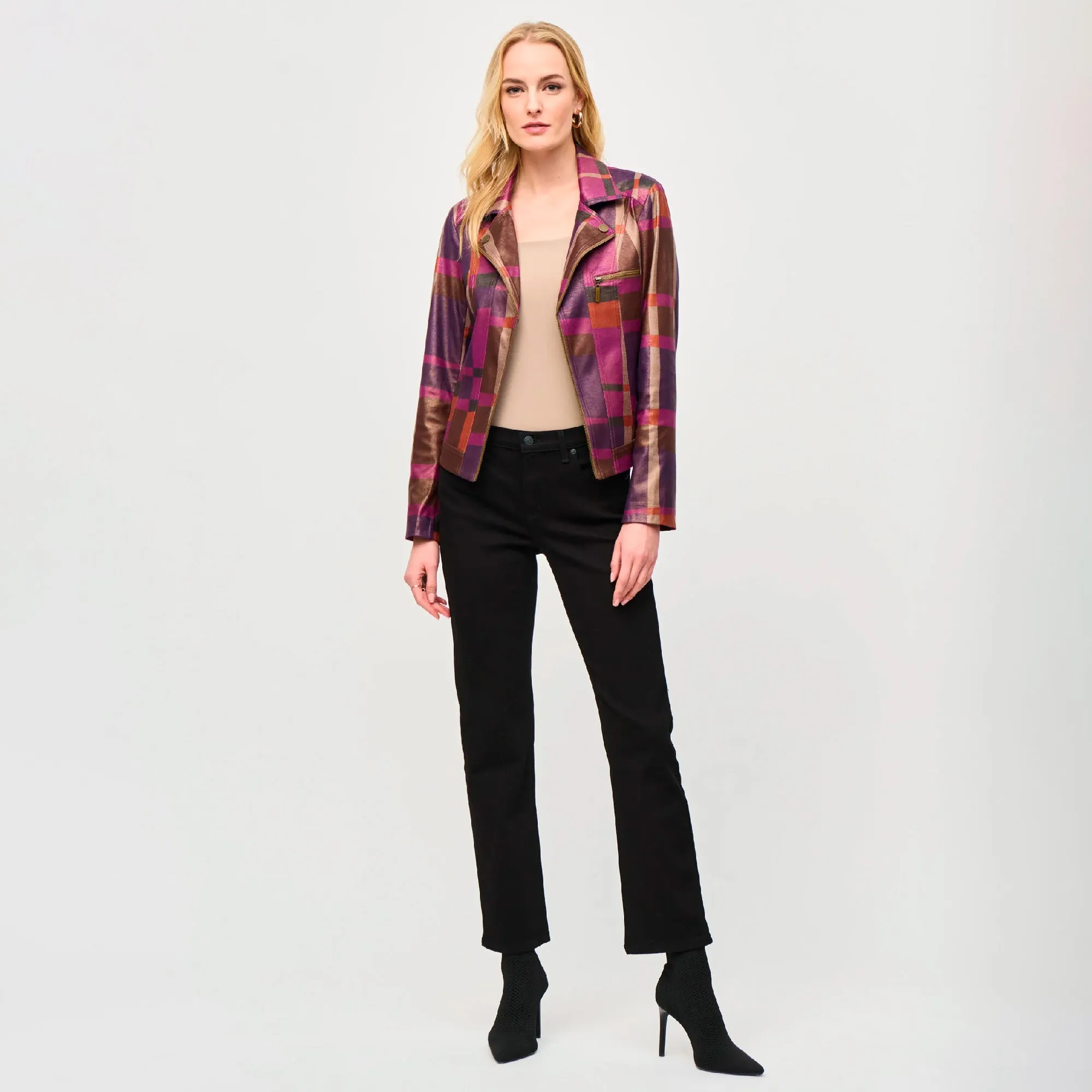 Chaqueta Casual con Toques Metal Joseph Ribkoff 243921
