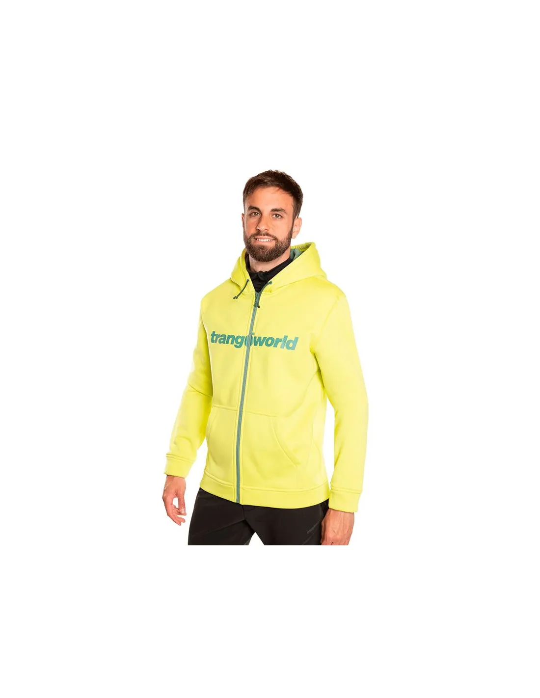 Chaqueta con Capucha amarilla de montaña Trangoworld Ripon Hombre