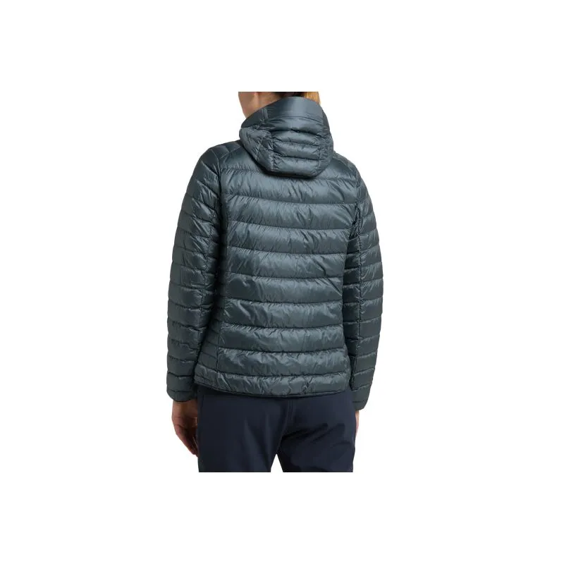 Chaqueta con capucha de plumón HAGLÖFS Roc para mujer (Azul Acero)