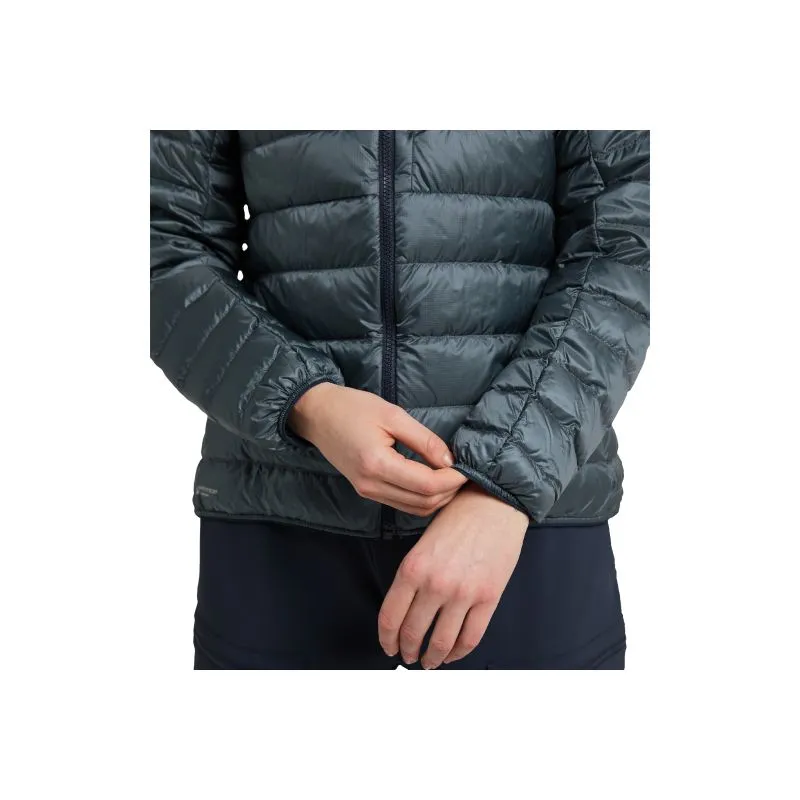 Chaqueta con capucha de plumón HAGLÖFS Roc para mujer (Azul Acero)