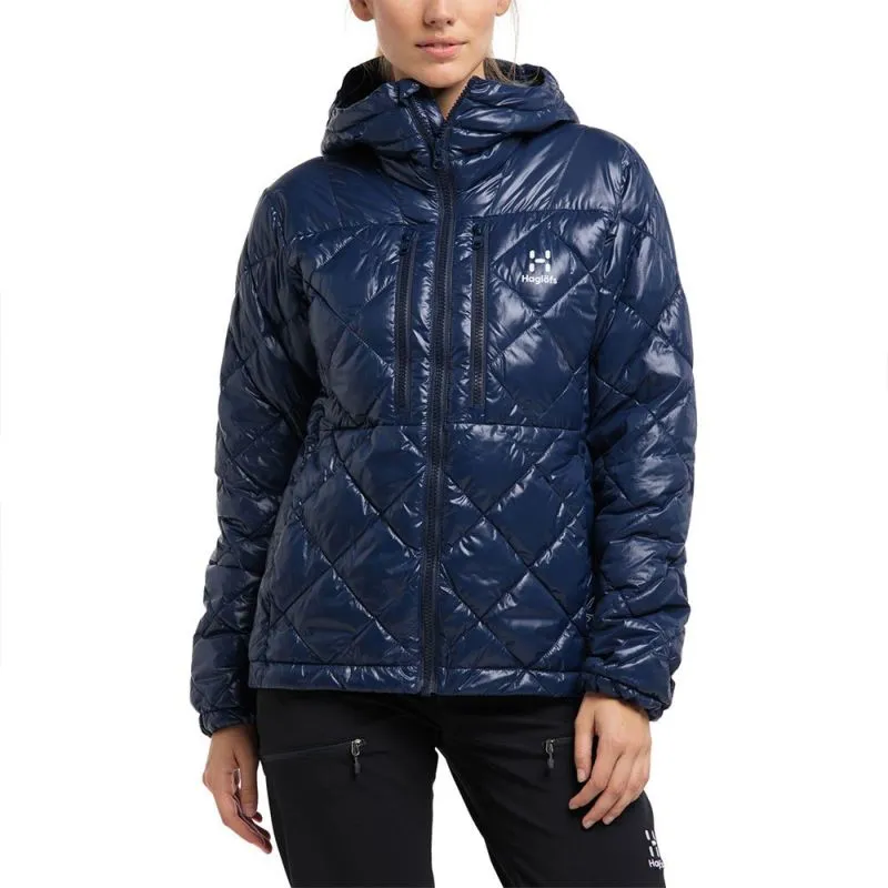 Chaqueta con capucha HAGLÖFS Roc Mimic (Azul Tarn) Mujer