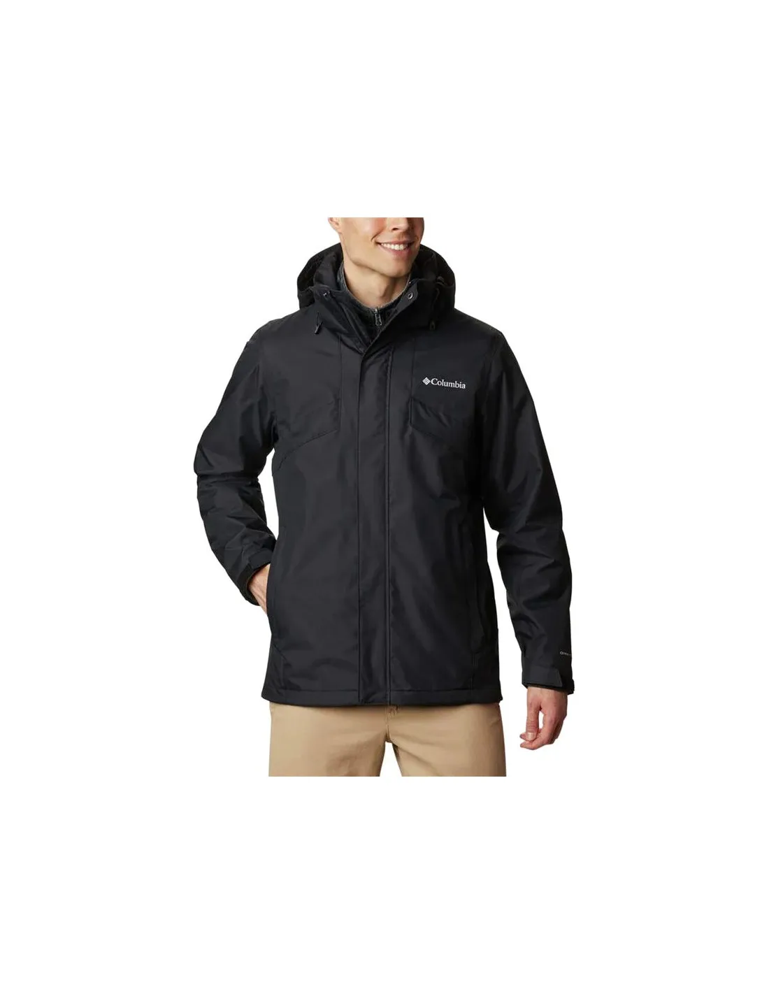 Chaqueta con Capucha Negra de montaña Columbia Bugaboo™ II Hombre