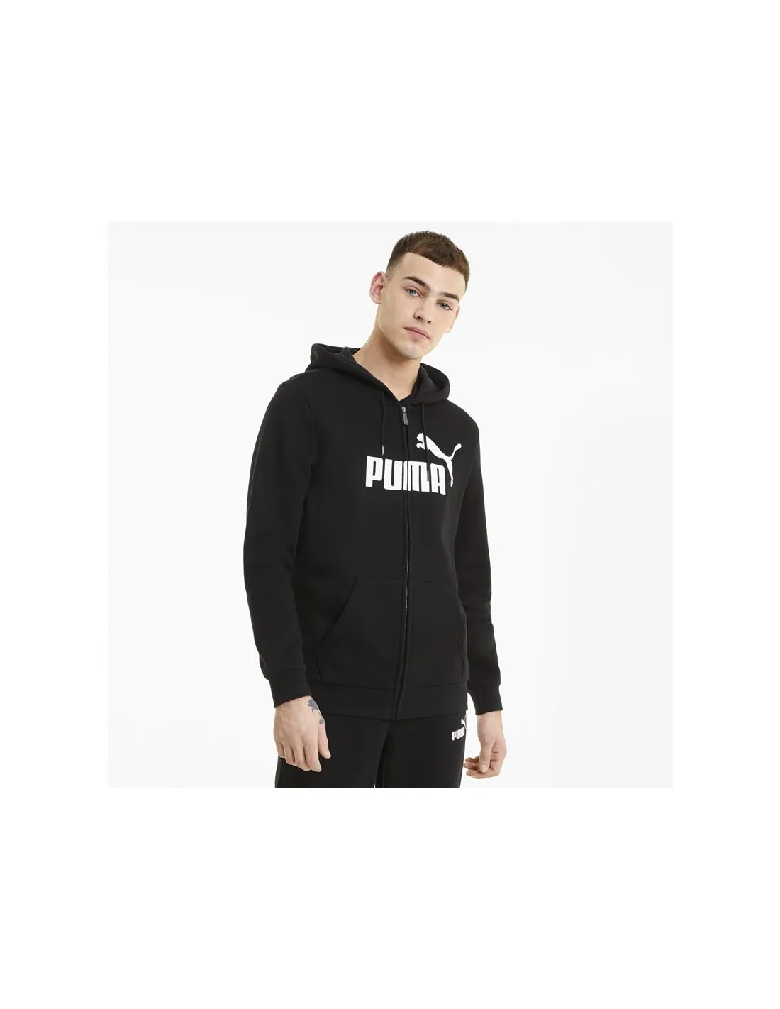 Chaqueta con Capucha Puma Essentials Big Logo Hombre