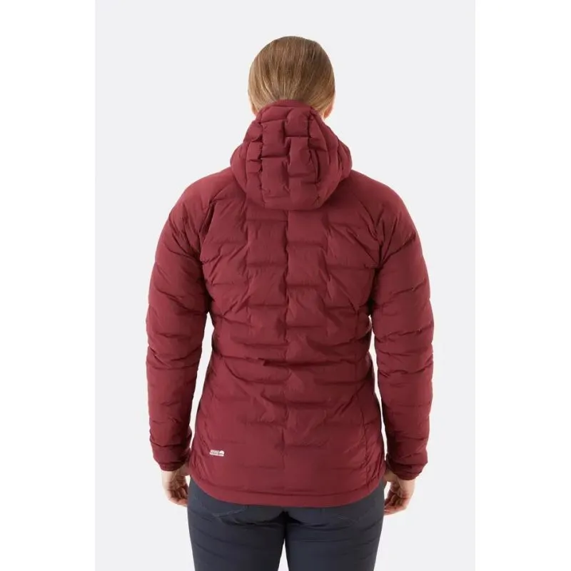 Chaqueta con capucha Rab Cubit Stretch Down (Deep Heather) Mujer